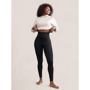 Shapermint Essentials High Waisted Shaping Ankle Leggings Women 3XL Black Opaque